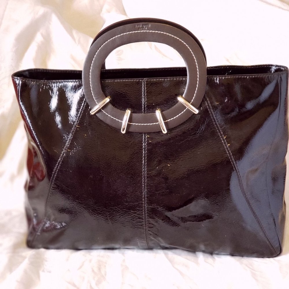 Kate Spade New York Women's Large Patent Leather Tote Bag